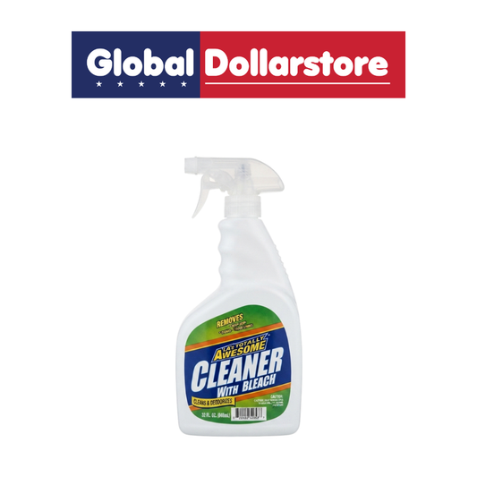 Awesome Cleaner with Bleach featuring a powerful household cleaning formula for tackling tough stains, dirt, and grime on suitable surfaces.