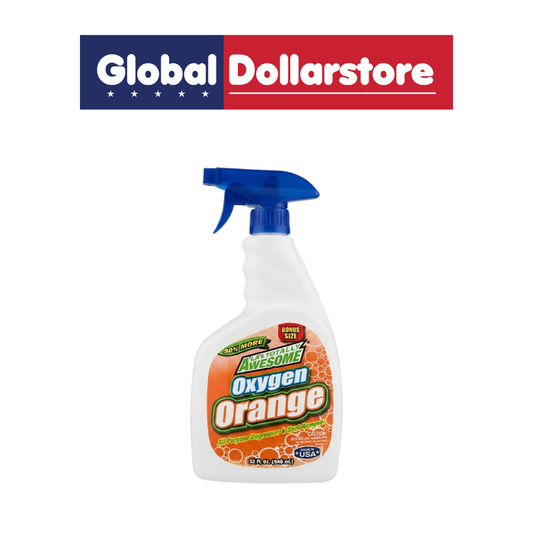 Awesome Oxygen Orange Cleaner featuring an orange-scented cleaning formula designed to tackle household dirt and grime while leaving surfaces fresh and clean.