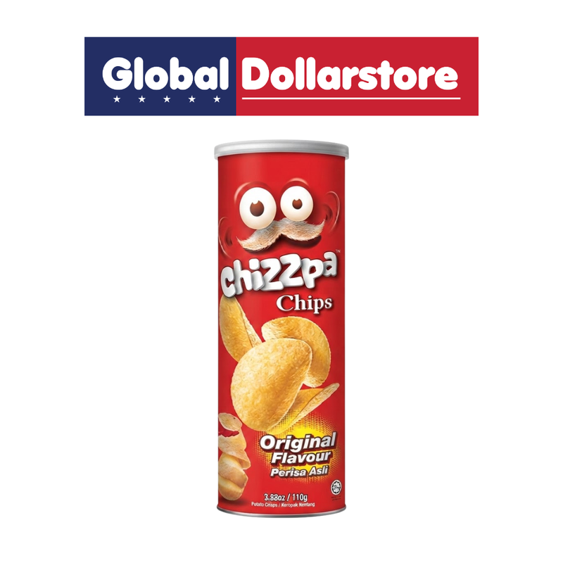 Chizzpa Potato Chips Original in a convenient snack pack, featuring crispy golden potato chips with a classic savory flavor for an easy and satisfying snack anytime, anywhere.