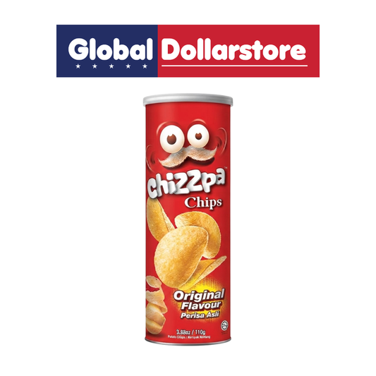 Chizzpa Potato Chips Original in a convenient snack pack, featuring crispy golden potato chips with a classic savory flavor for an easy and satisfying snack anytime, anywhere.