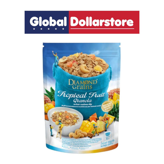 DIAMOND GRAINSTROPICAL FRUIT GRANOLA CASHEW NUT&PERILLA SEED 220G