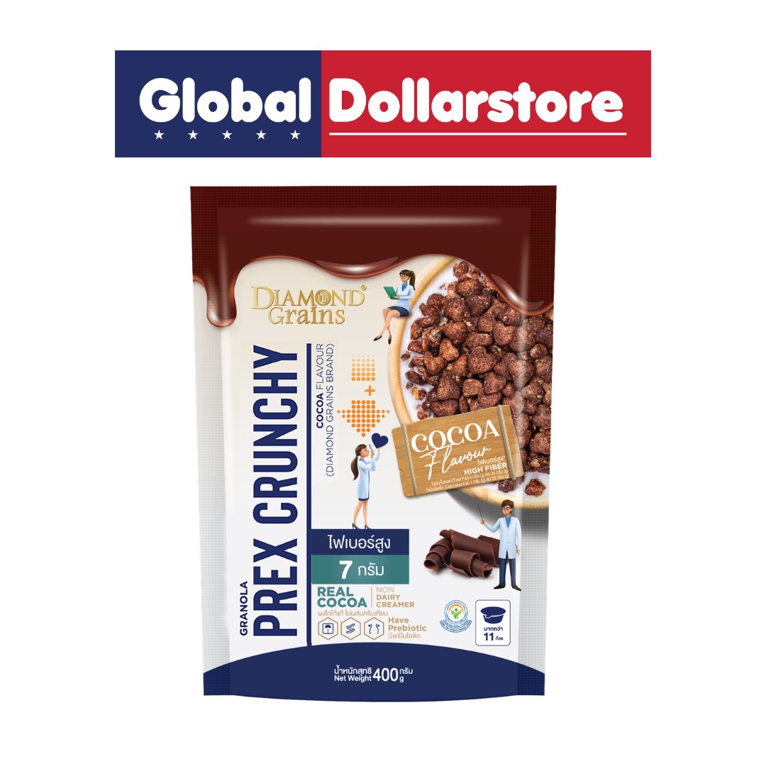 DIAMOND GRAINS PREX CRUNCHY COCOA FLAVOUR 400G