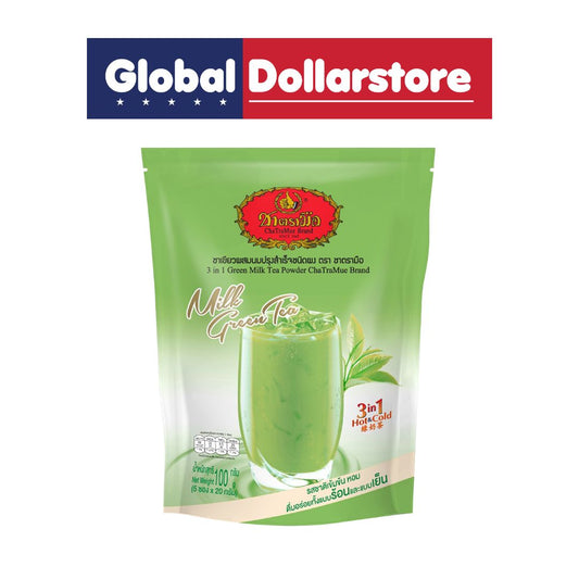 CHATRAMUE INSTANT MILK GREENTEA 3IN1 HOT&COLD 100G