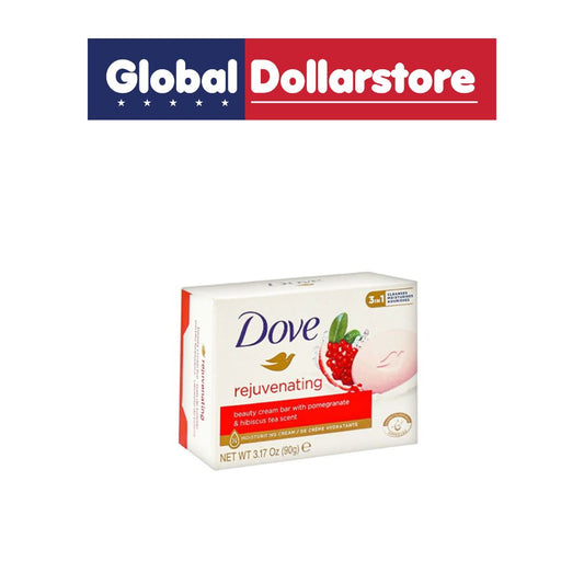 Dove soap bar packaging with Global Dollarstore logo on a white background