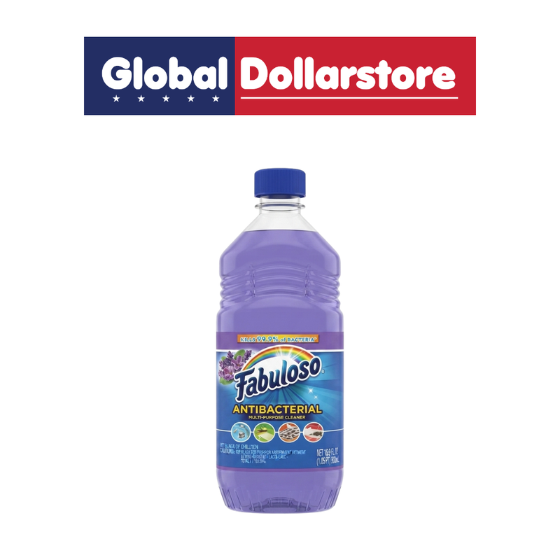 Fabuloso Antibacterial Multi-Purpose Cleaner designed for everyday household cleaning, helping remove dirt and grime while leaving surfaces fresh and clean.