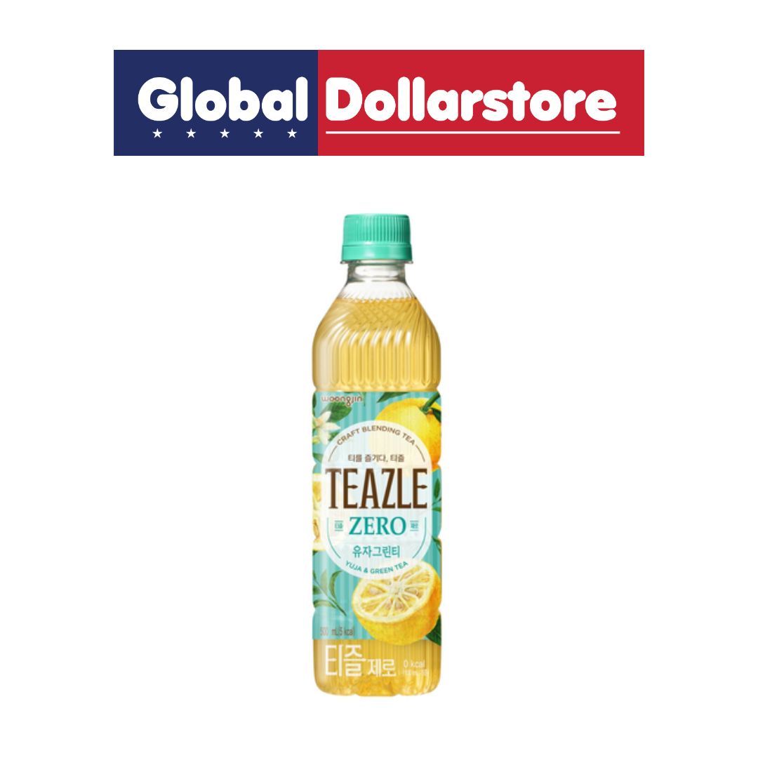 TEAZLE ZERO DRINK YUJA & GREEN TEA 500ML/20