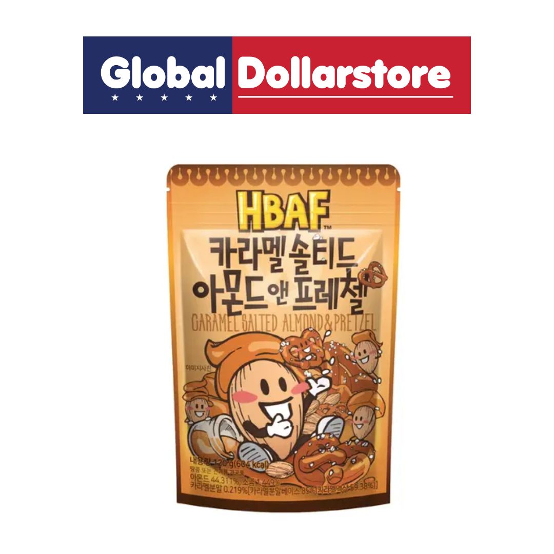 HBAF CARAMEL SALTED ALMOND & PRETZEL 120G/20
