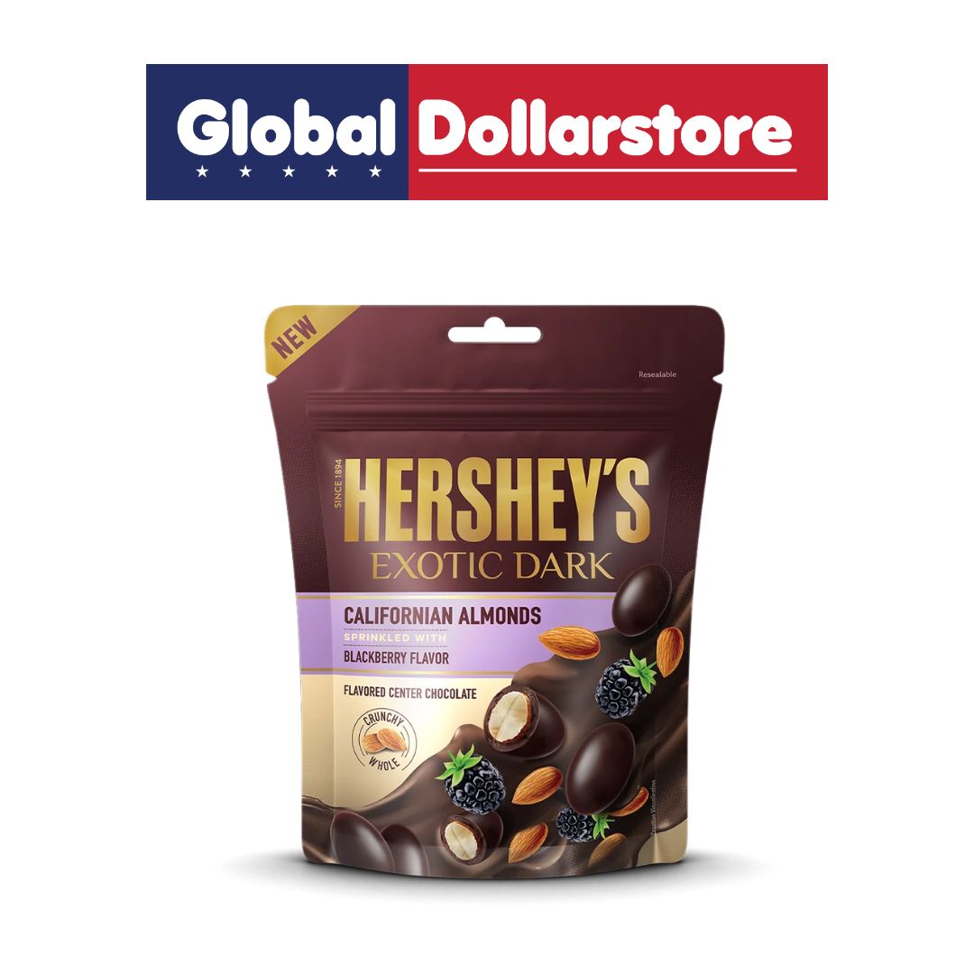 HERSHEY'S EXOTIC DARK CALIFORNIA ALMOND AND BLACKBERRY 100G/48