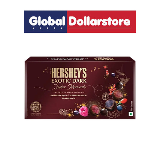 HERSHEY'S EXOTIC DARK FESTIVE MOMENTS ASSORTED 129G/12