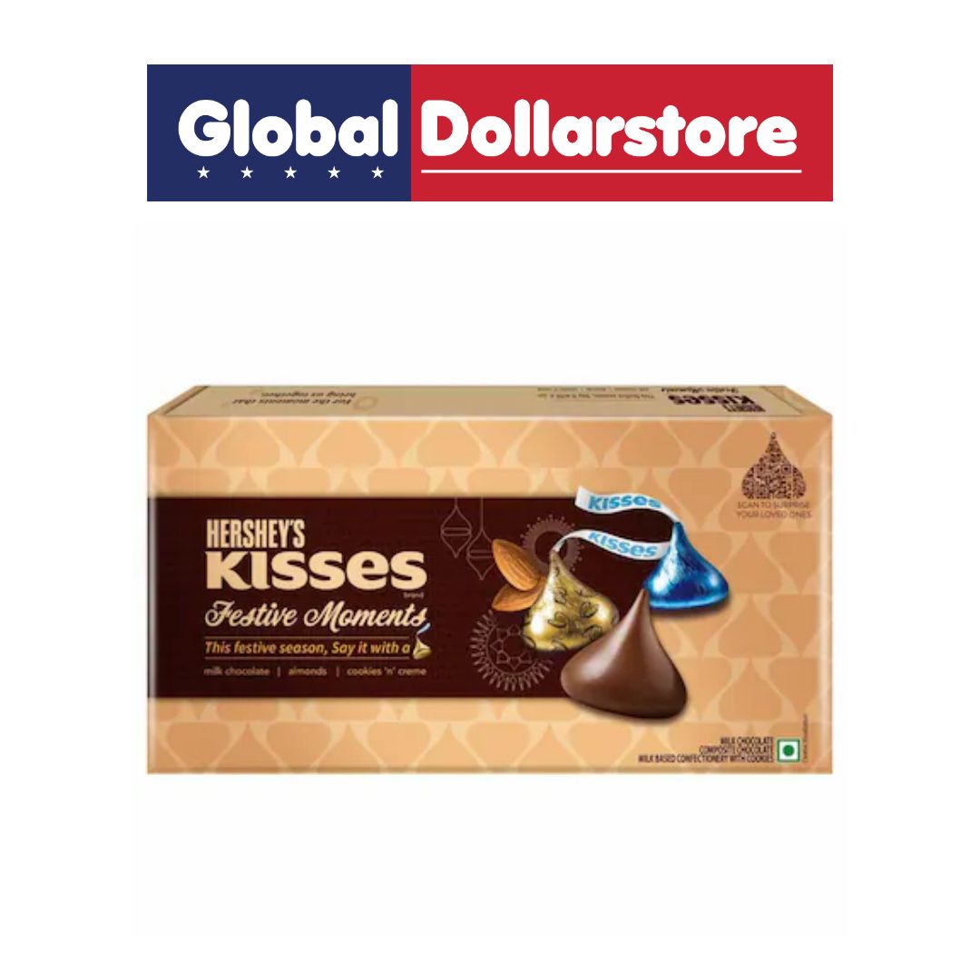 HERSHEY'S KISSES FESTIVE MOMENTS ASSORTED 124.5G/12