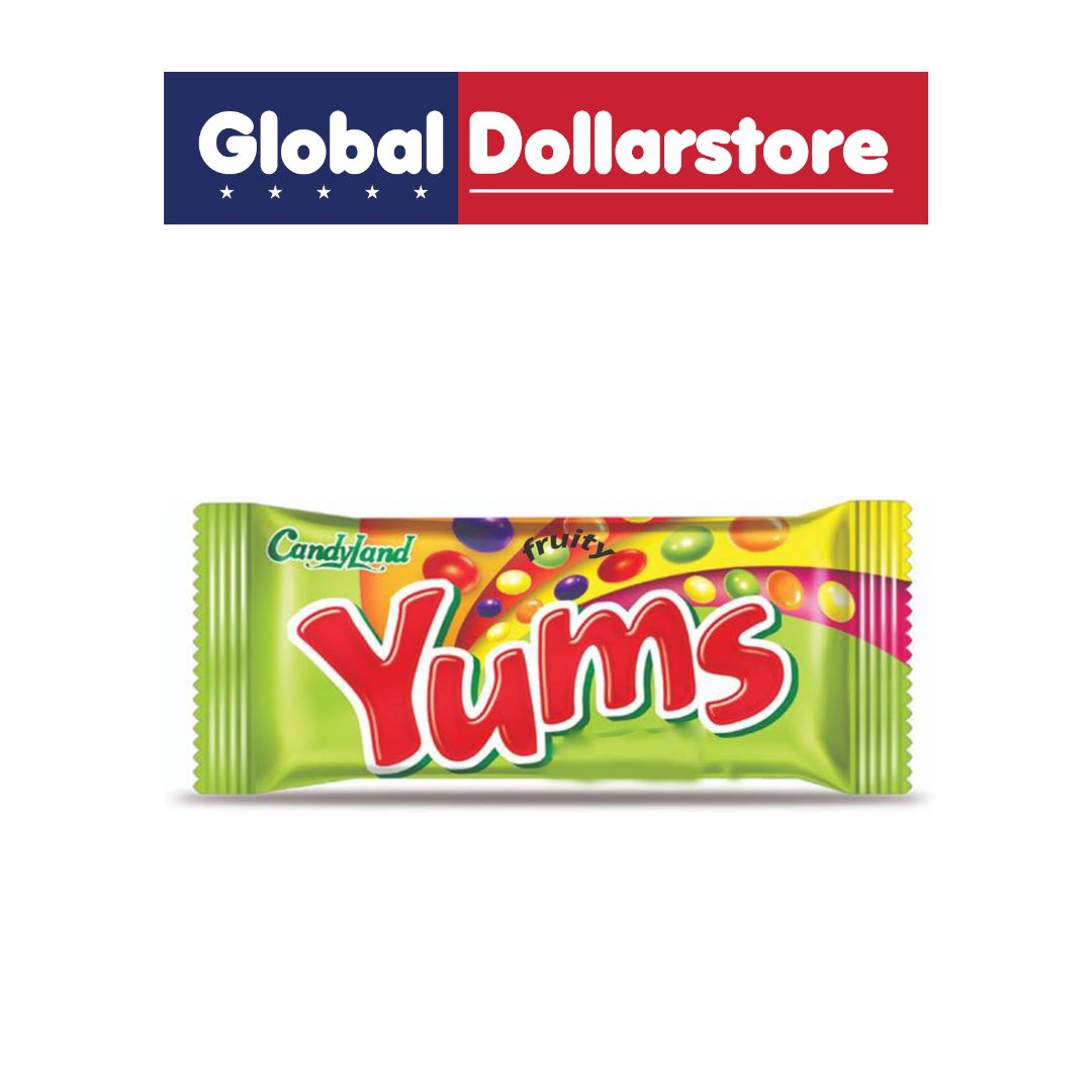 CANDYLAND YUMS FRUITY CHEWY CANDY 18G/12