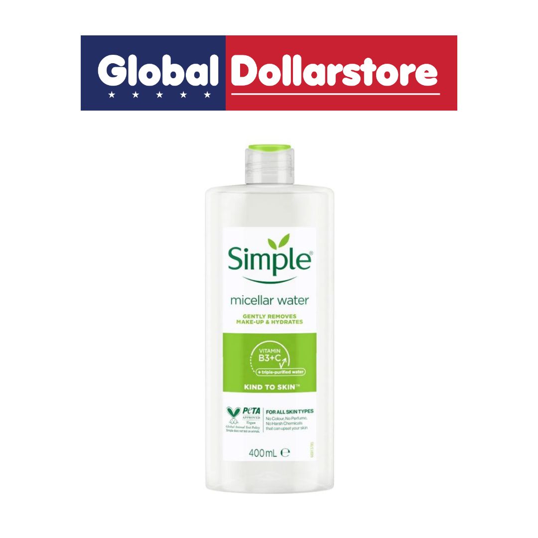 SIMPLE MICELLAR WATER CLEANSING 400ML/6