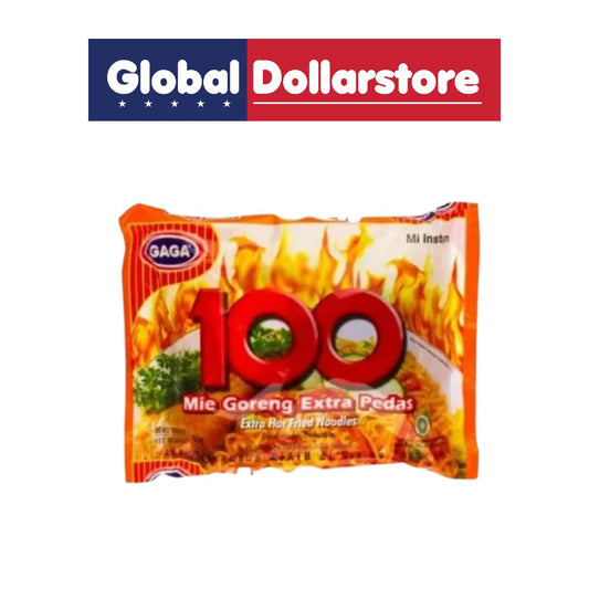 GAGA 100 GORENG EXTRA HOT FRIED NOODLES 88G/40