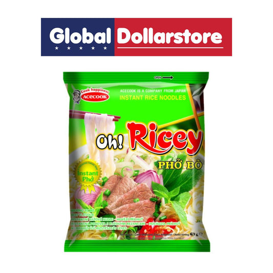 ACECOOK OH!RICEY INSTANT PHO BEEF NOODLES PACK 63G/30