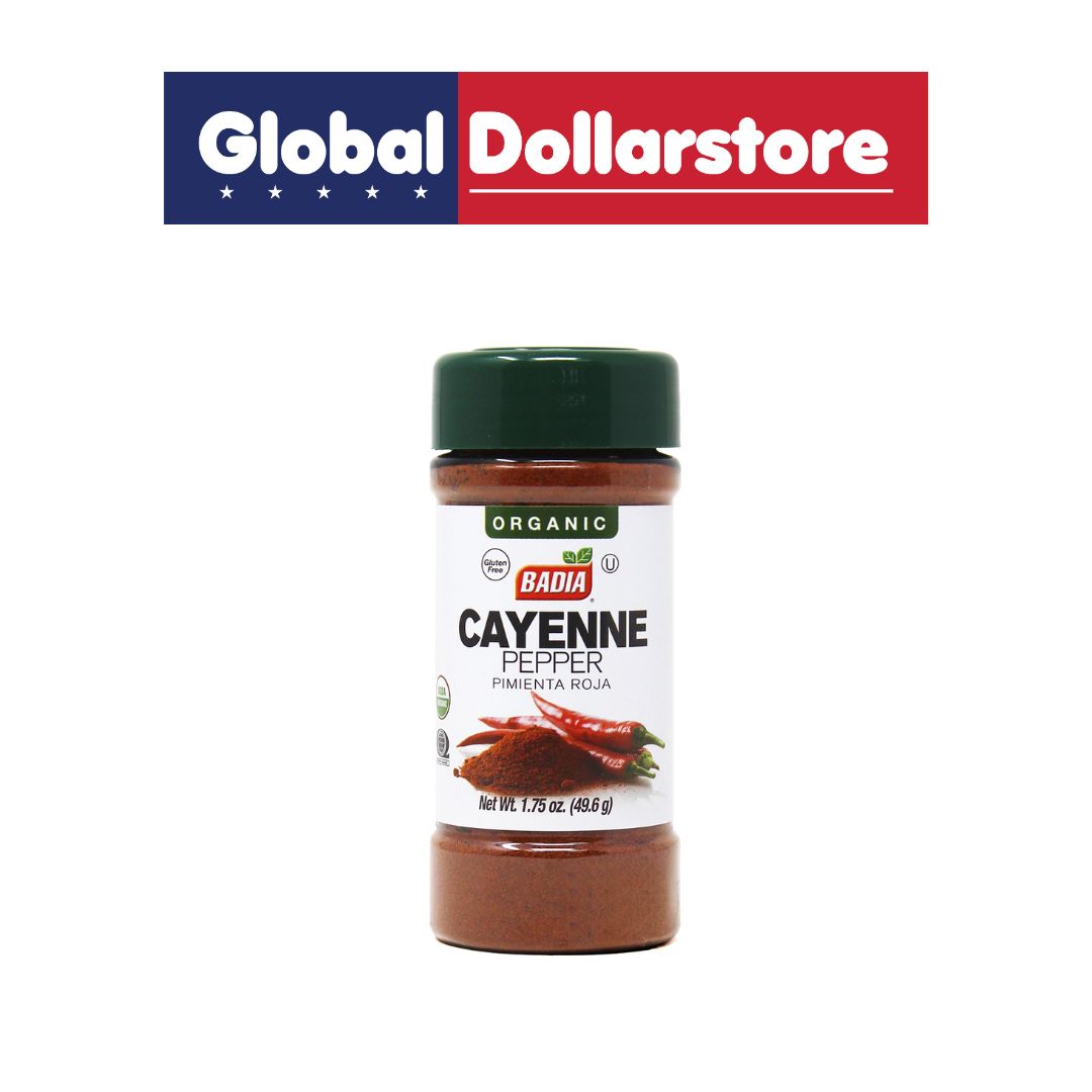 BADIA ORGANIC CAYENNE PEPPER 1.75 OZ/8