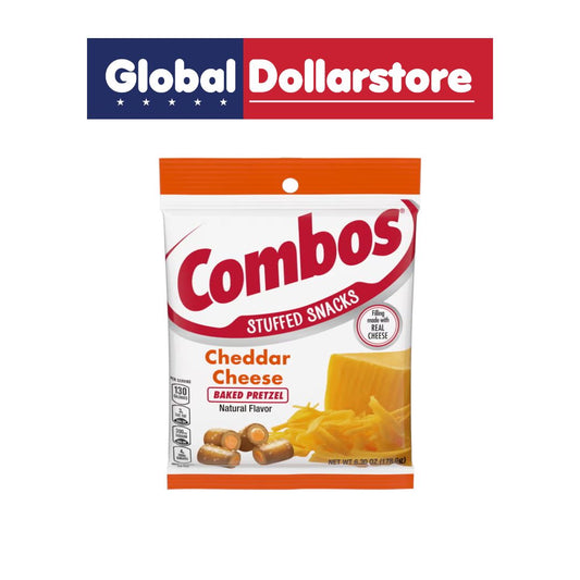 COMBOS CHEDDAR CHEESE PRETZEL 6.3OZ/12