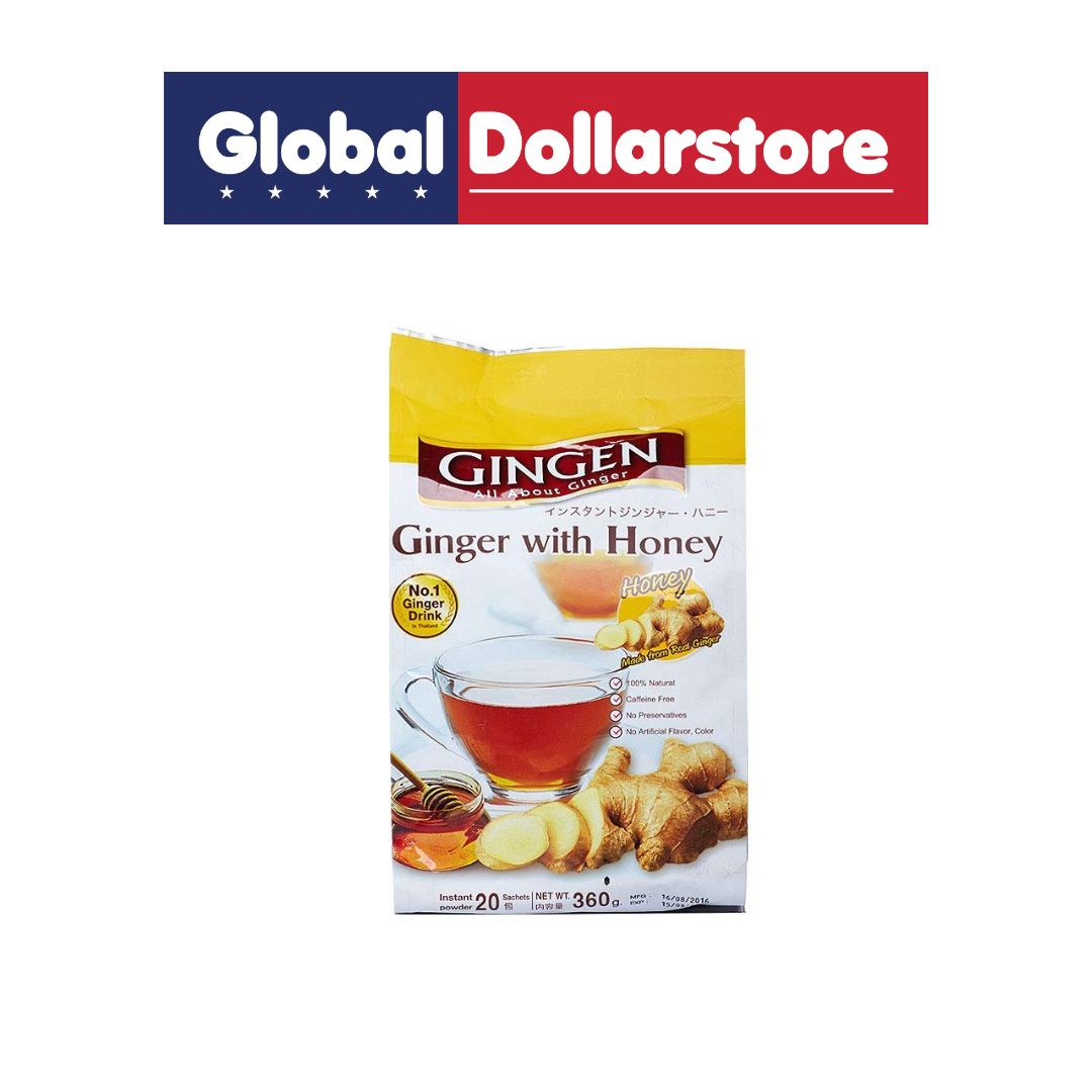 GINGEN INSTANT GINGER TEA WITH HONEY 10S 18G/24