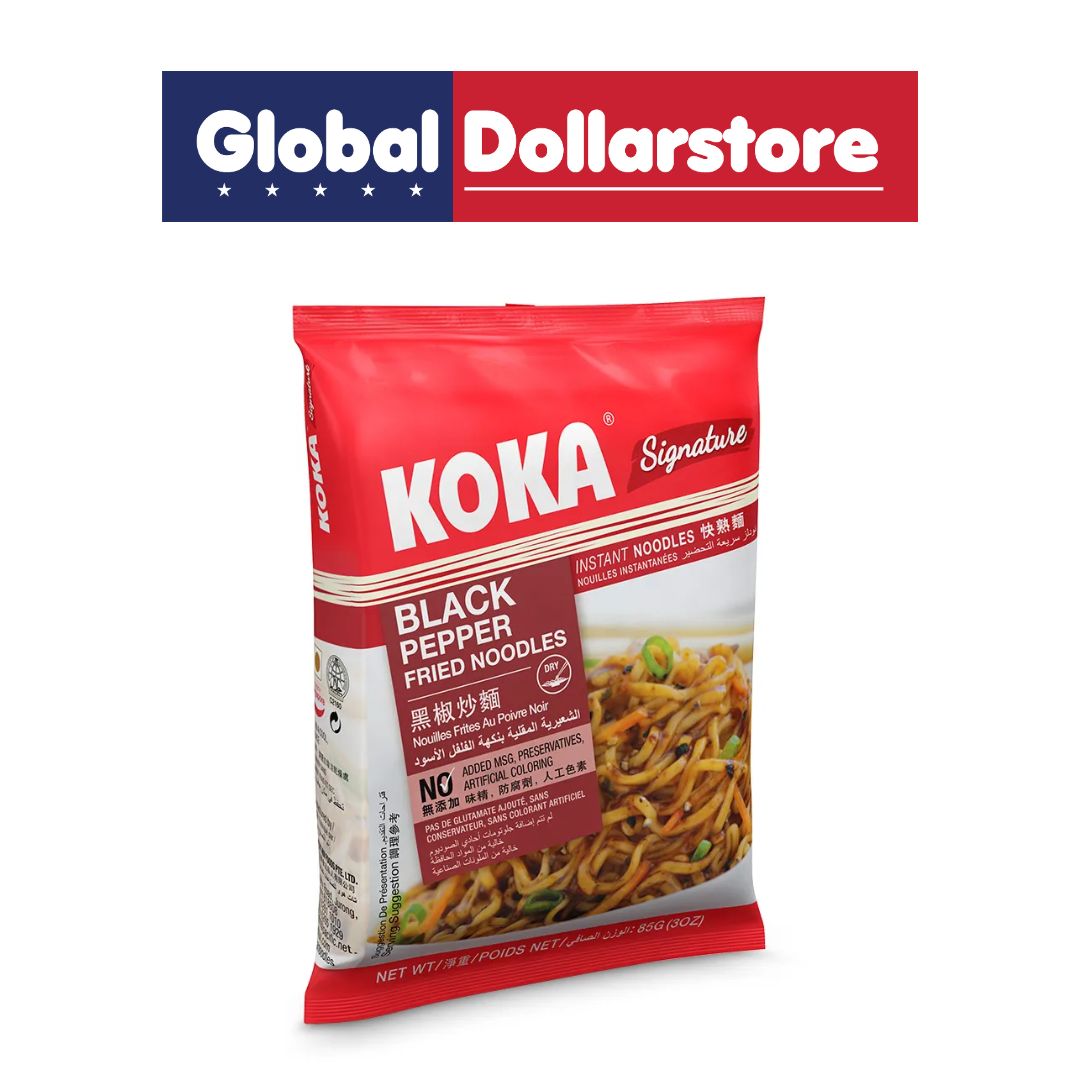 KOKA NOODLES BLACK PEPPER FRIED 85G/30