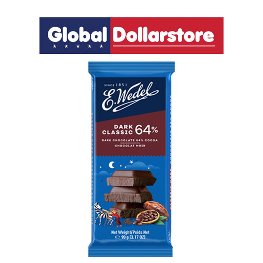 E.WEDEL CLASSIC DARK CHOCOLATE 64% COCOA 90G/22