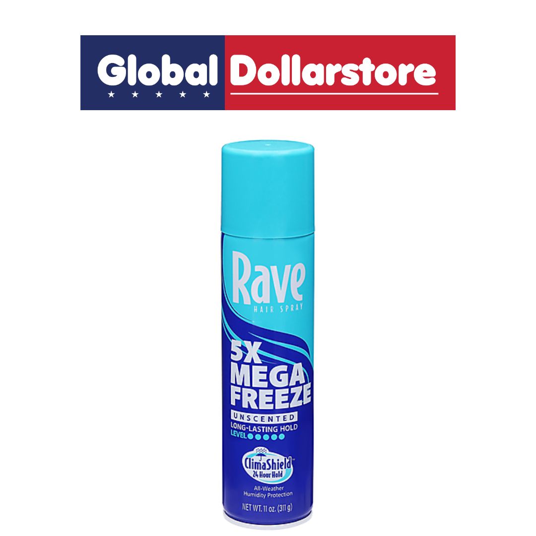 RAVE H SPRAY 5X FREEZE UNSCNT ARSL 11OZ/18
