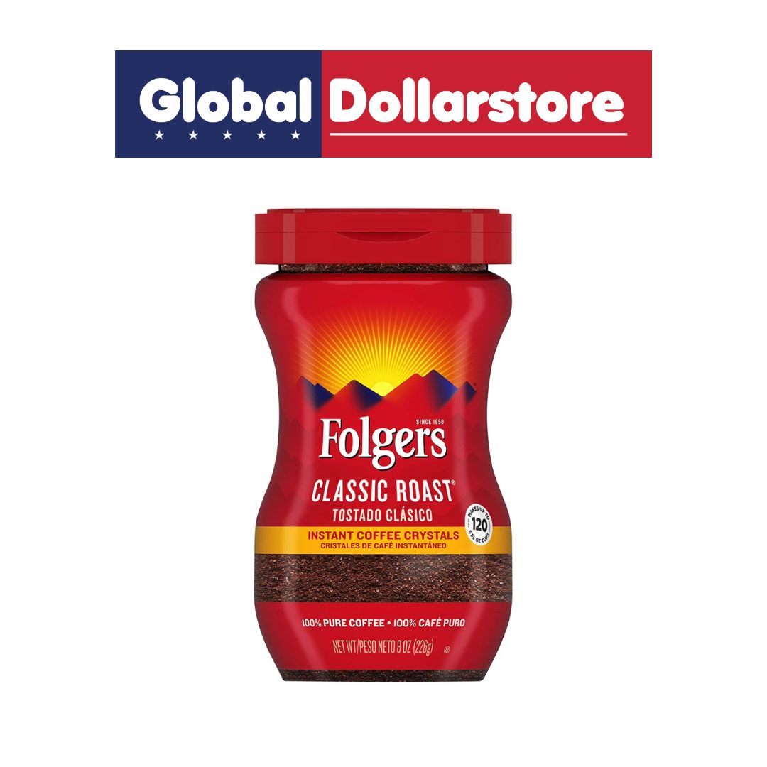 FOLGERS INSTANT CLASSIC ROAST 8OZ/6