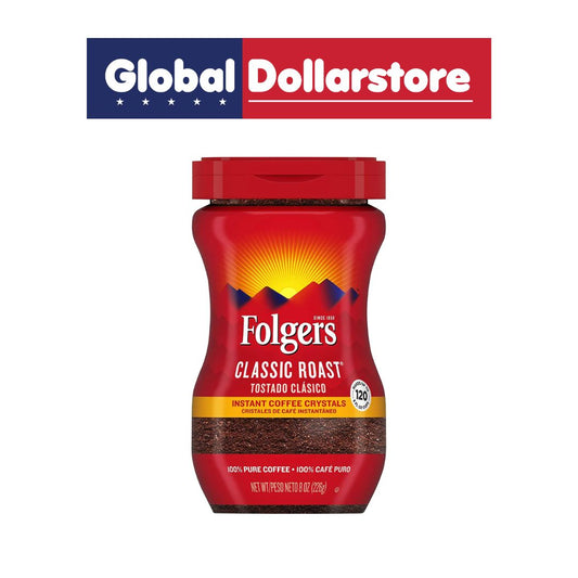 FOLGERS INSTANT CLASSIC ROAST 8OZ/6
