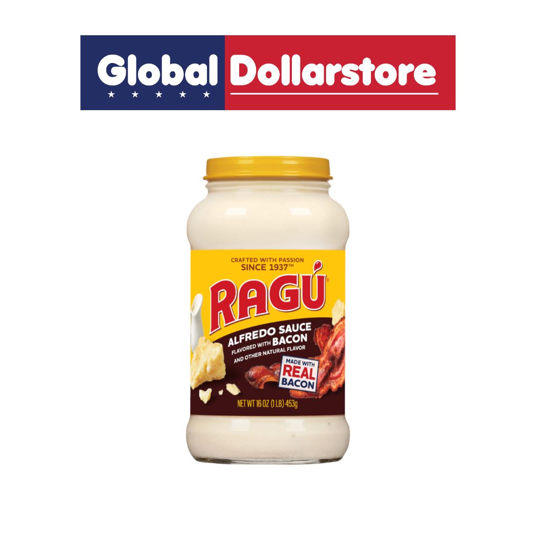RAGU CLASSIC ALFREDO SAUCE W/BACON 16OZ/12