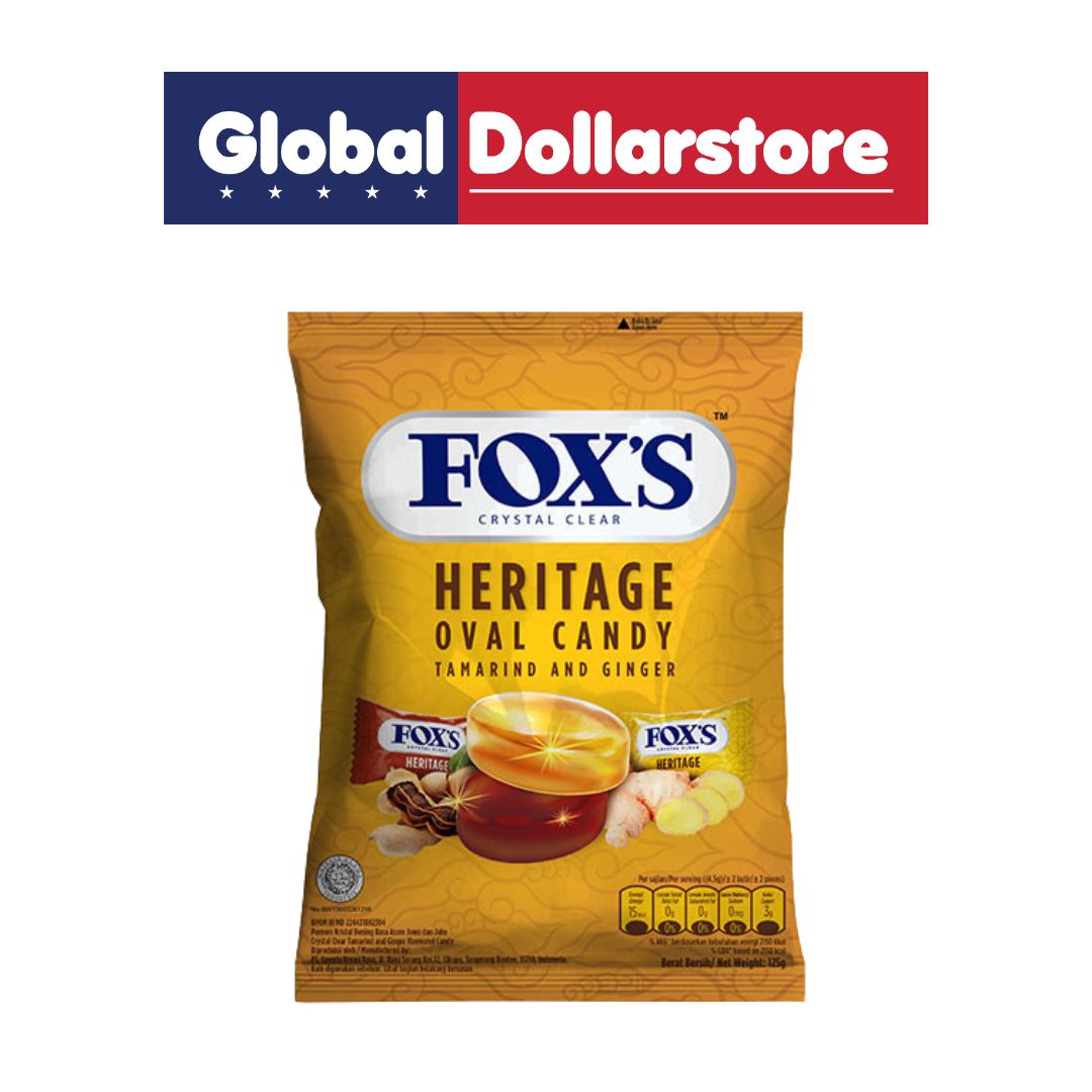 FOXS CANDY HERITAGE TAMARIND AND GINGER 125G/24