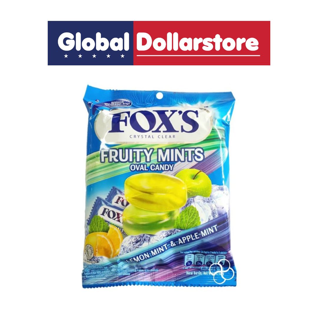 FOXS CANDY FRUITY MINTS 125G/24