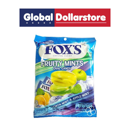 FOXS CANDY FRUITY MINTS 125G/24