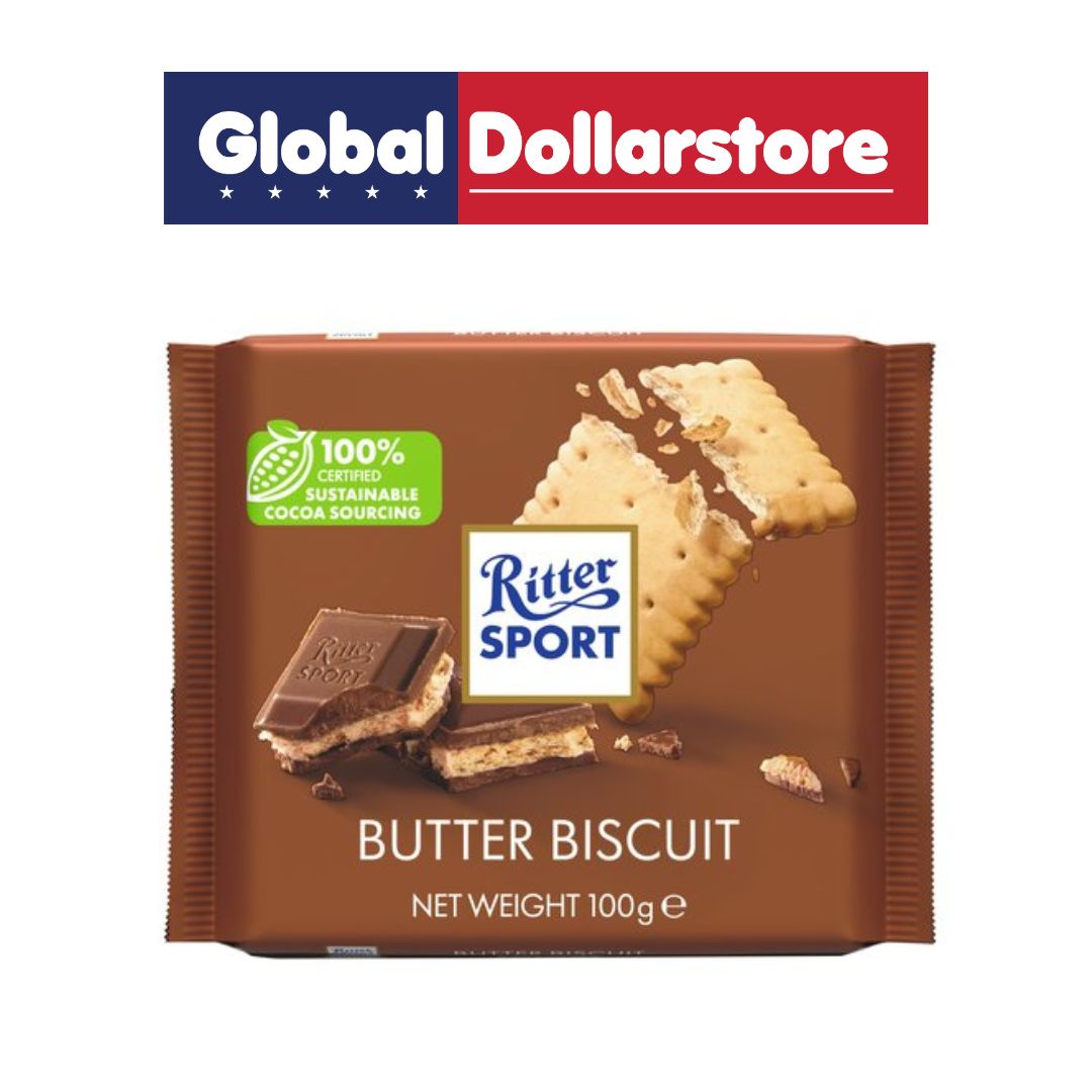 RITTER SPORT BUTTER BISCUIT CHOCOLATE 100G/11