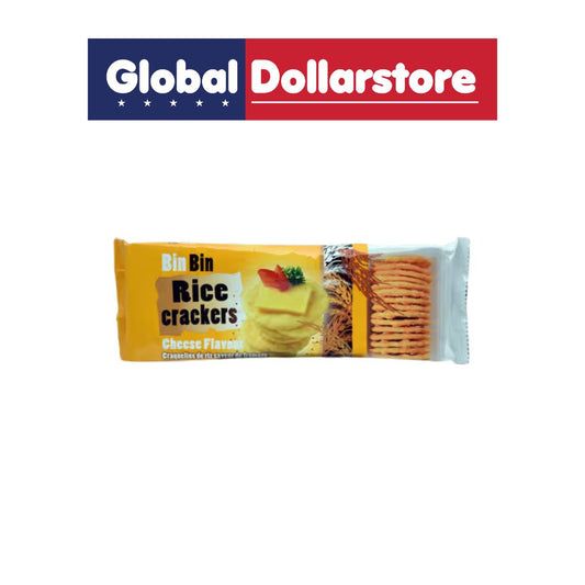 BIN BIN RICE THIN CRACKERS CHEESE FLAVOUR 100G