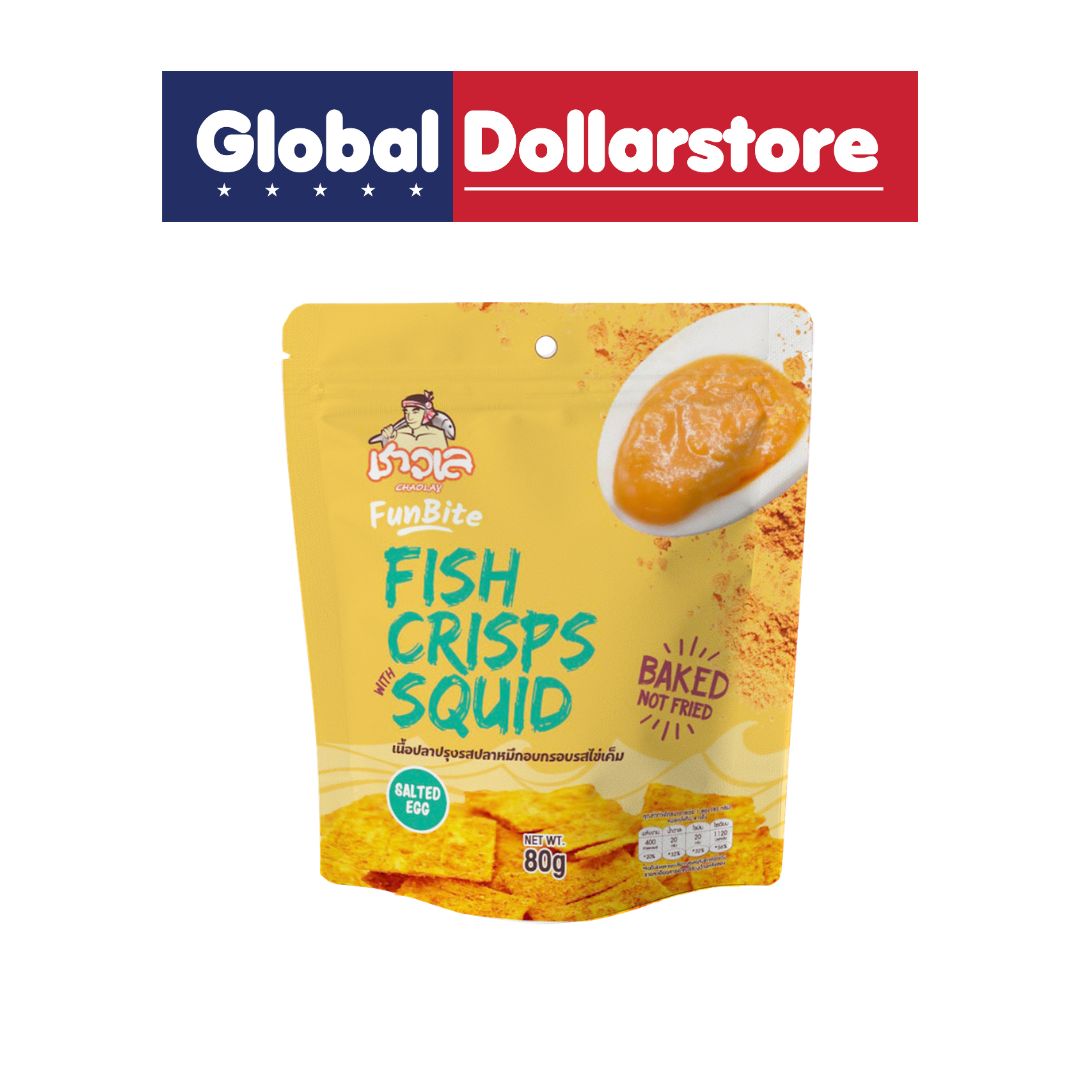 CHAOLAY BAKED FISH CRISP SQUID SALTED EGG TASTE 100G
