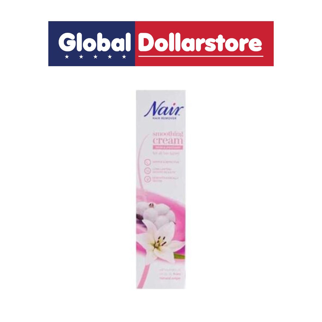 NAIR SMOOTHING CREAM BIKINI & UNDERARM HAIR REMOVER 100ML/12