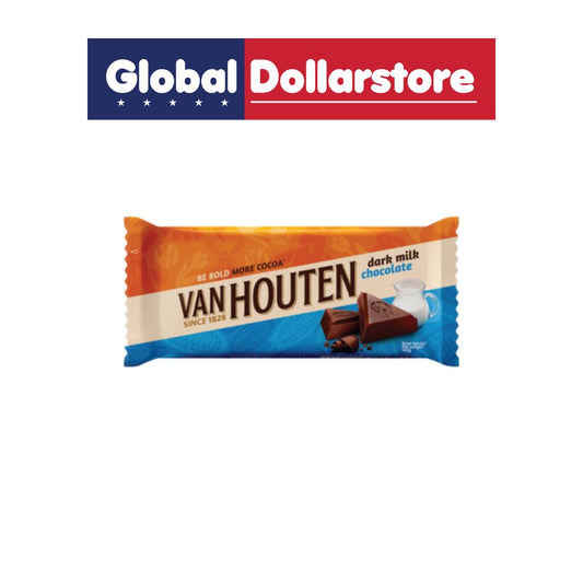 VAN HOUTEN 52% DARK MILK CHOCOLATE BAR 140G