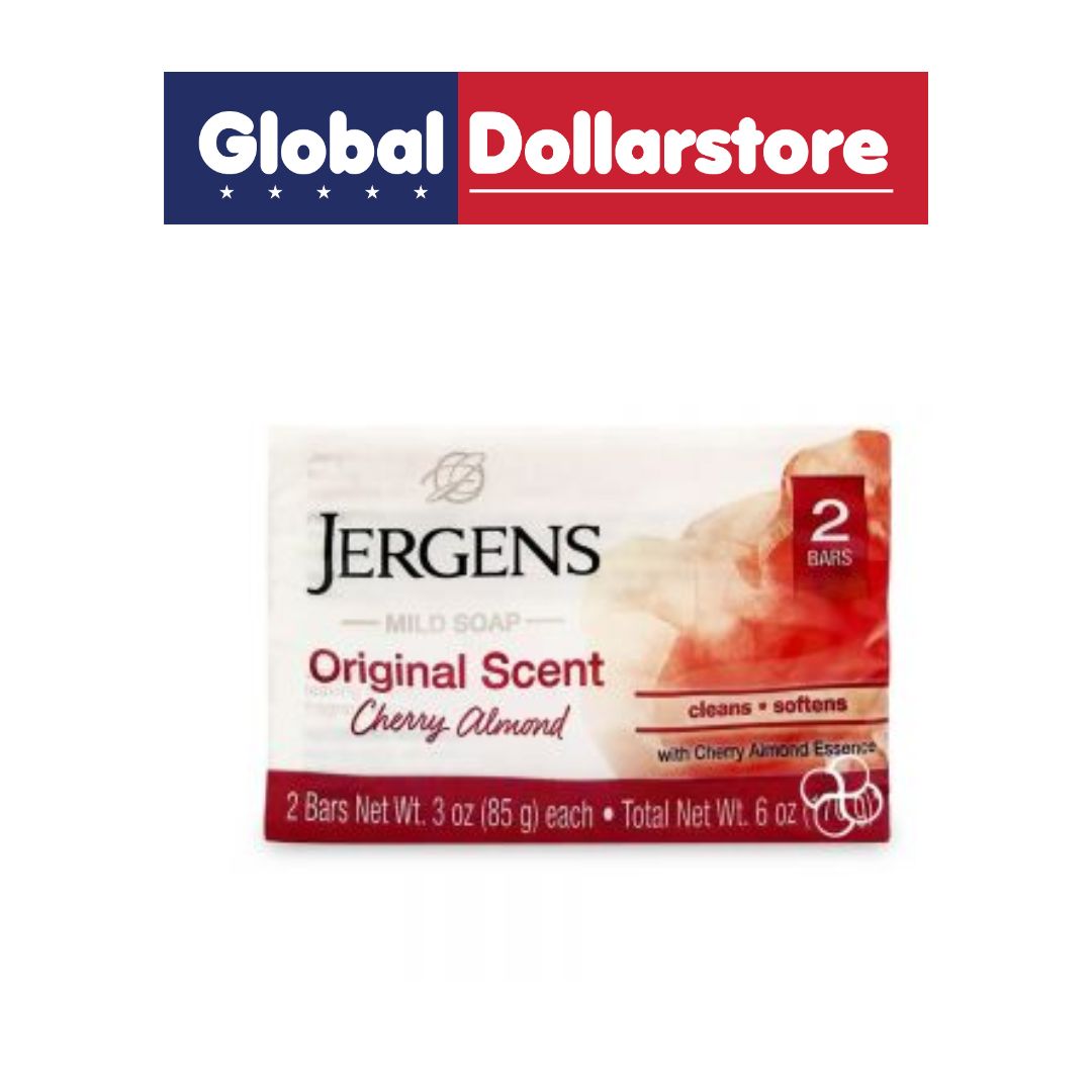 JERGENS CHERRY ALMOND TWIN PACK BAR SOAP85Gx2
