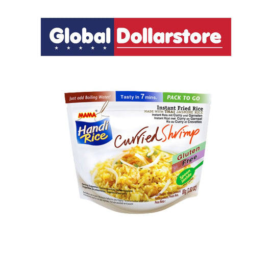 MAMA HANDI RICE INSTANT FRIED RICE CURRIED SHRIMP 80G