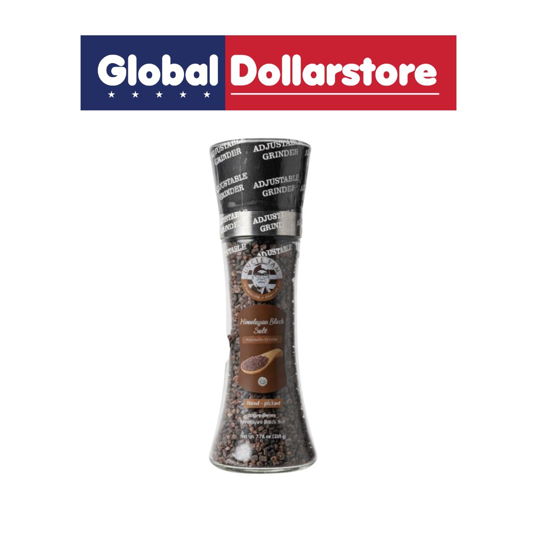 UNCLE TAM HIMALAYAN BLACK SALT - GRINDER 220G/12
