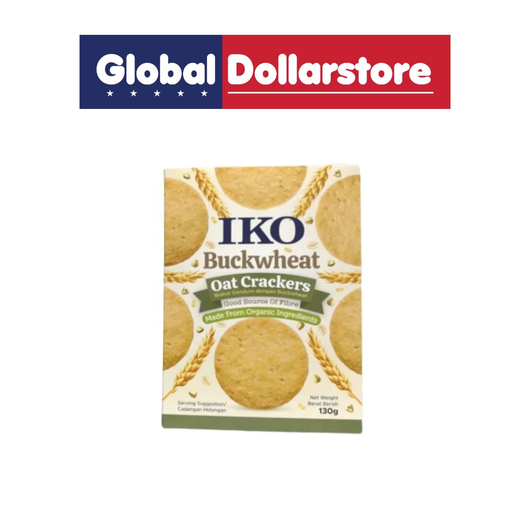 IKO ORGANIC OAT CRACKERS BUCKWHEAT 130G/12