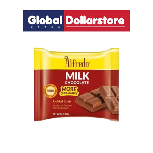 ALFREDO BAR MILK CHOCOLATE 100G/12