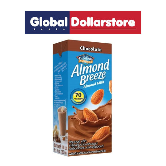 BLUE DIAMOND ALMOND BREEZE ALMOND MILK CHOCOLATE 180ML/24