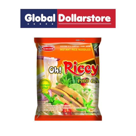 ACECOOK OH!RICEY INSTANT PHO CHICKEN NOODLES PACK 63G/30