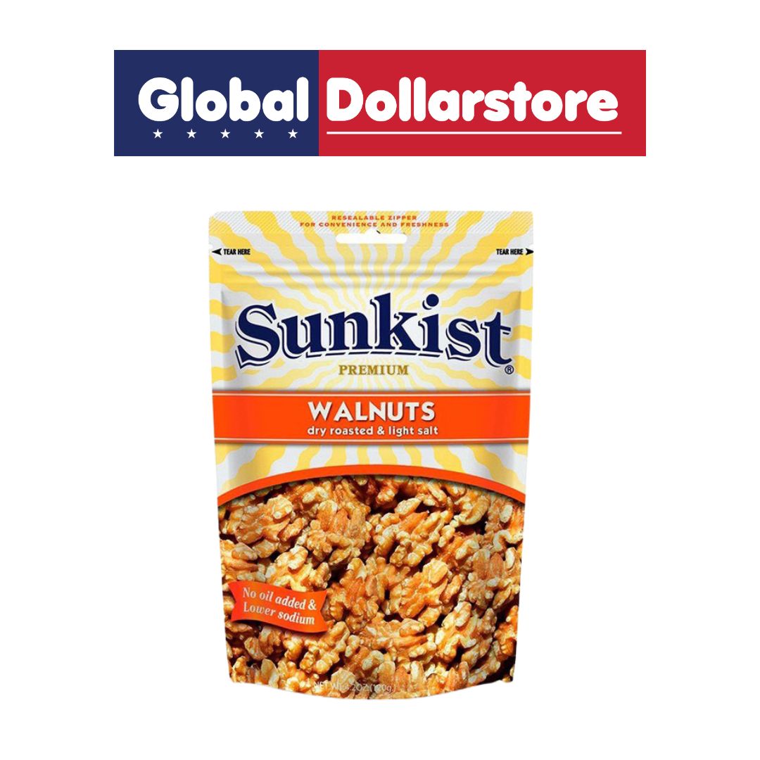 SUNKIST DRY ROASTED WALNUTS 140G/12
