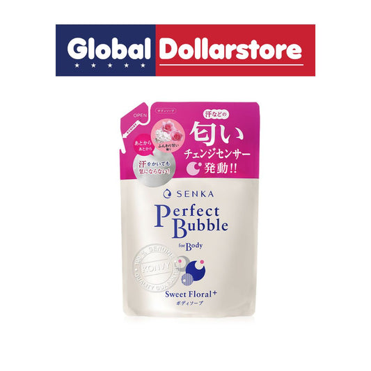 SENKA PERFECT BUBBLE  SWEET FLORAL PLUS REF 350ML/18
