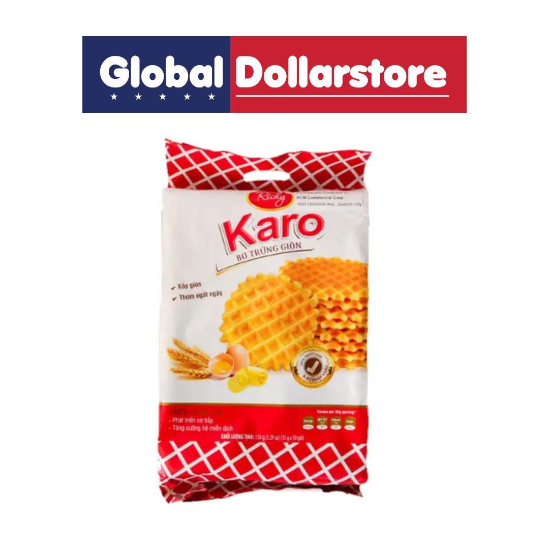 RICHY KARO CRISPY BUTTER WAFFLES 10S 15G/24