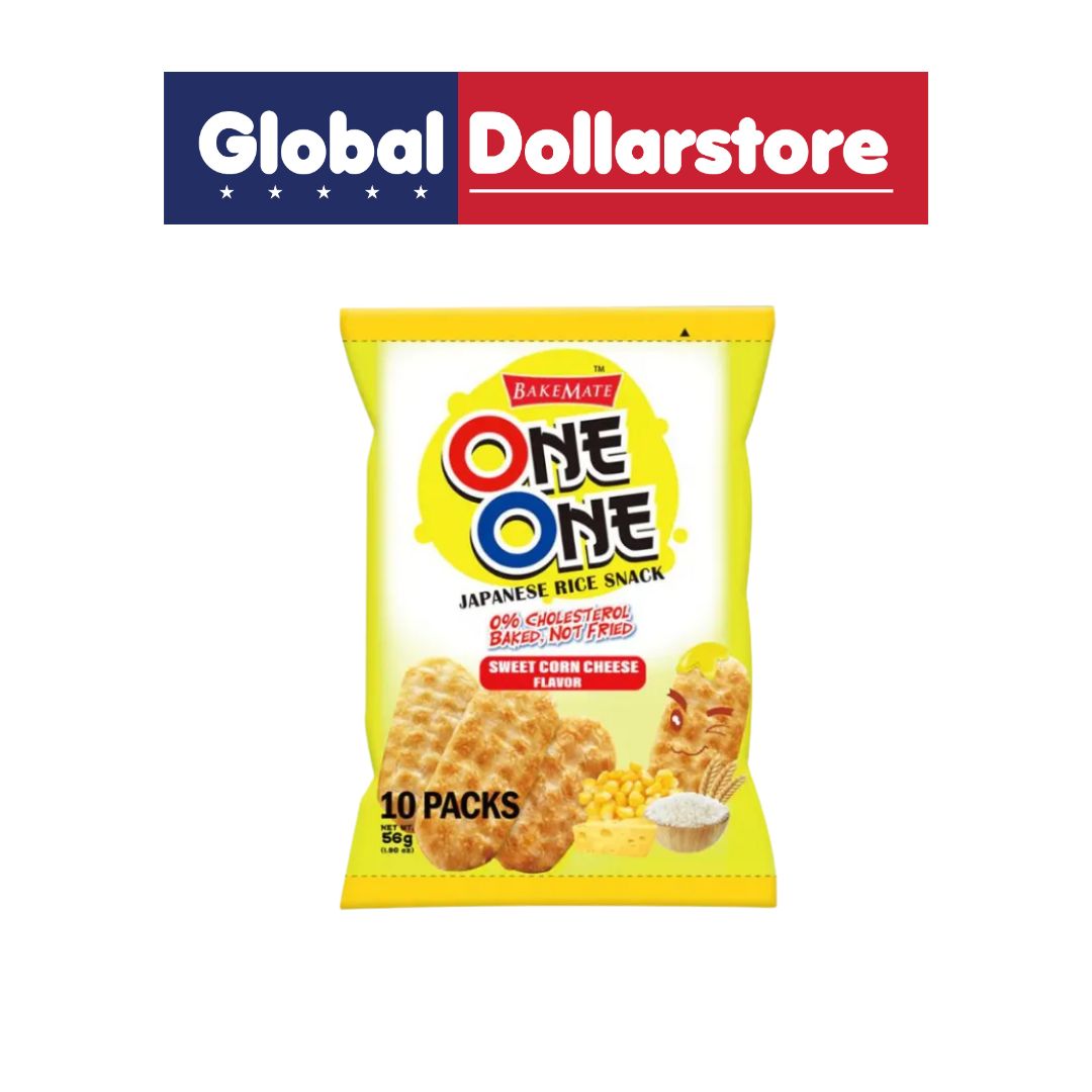 ONE ONE JAPANESE RICE SNACK SWEET CORN CHEESE 56G/36