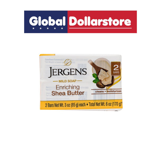 JERGENS BAR SOAP ENRICHING SHEA BUTTER 2S 3OZ/24