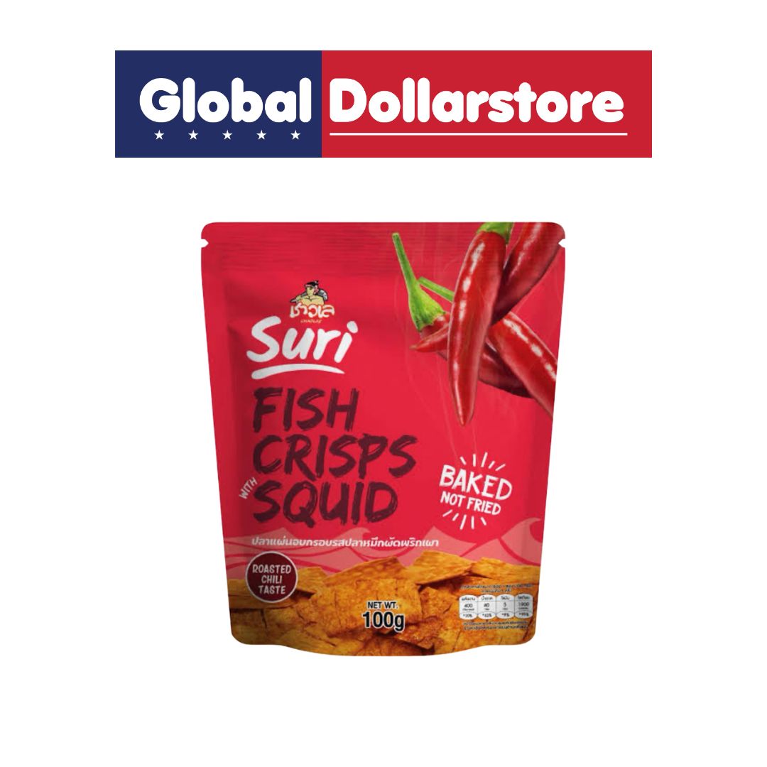CHAOLAY BAKED FISH CRISP SQUID ROASTED CHILI TASTE 100G
