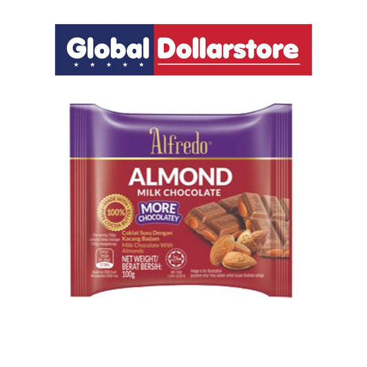 ALFREDO BAR ALMOND MILK CHOCOLATE 100G/12
