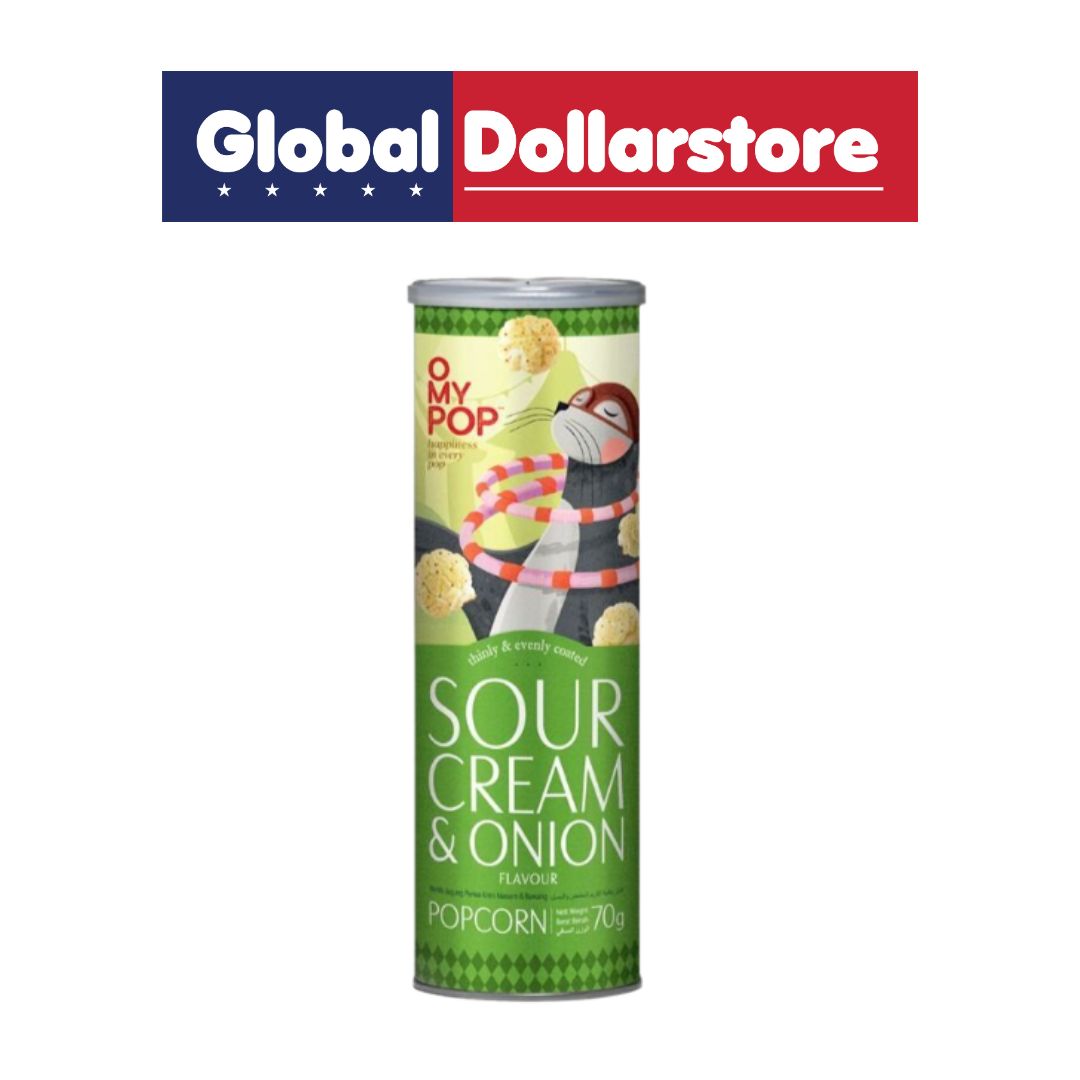 OMYPOP POPCORN SOUR CREAM&ONION 70G/12